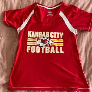 Kansas City chiefs v neck tee